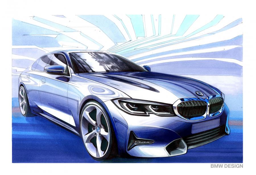 Эскиз BMW 320d Sport Line (G20) 2019 года  (WW) (фото 54 из 311)
